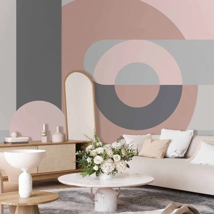 Geometric Wreath (Pink)
