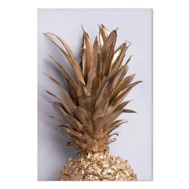 Gyllene frukt (1-delige) verticaal - stilleben av en gyllene ananas