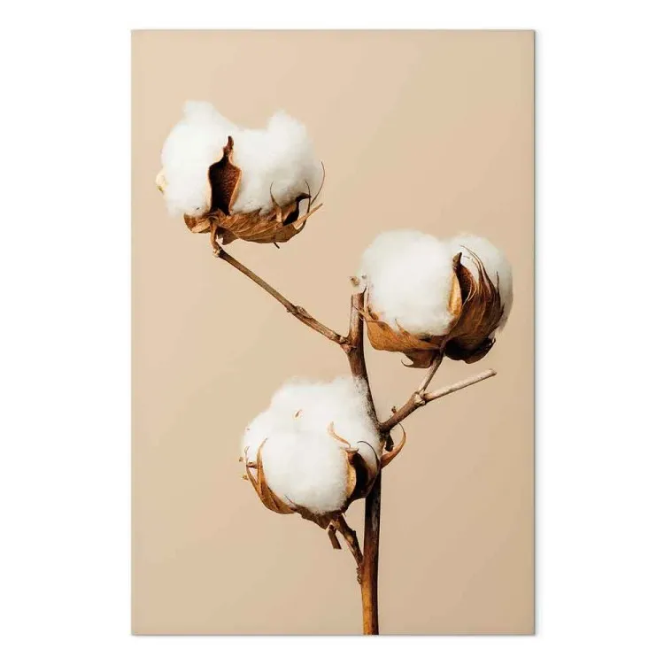 Mjuk mättnad (1-del) vertikal - vit blomma i boho-stil