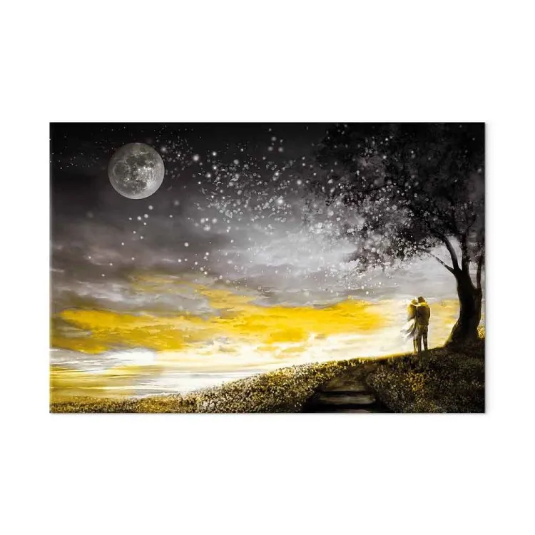 Endless love (1-panel) bred - landskap av ett romantiskt par