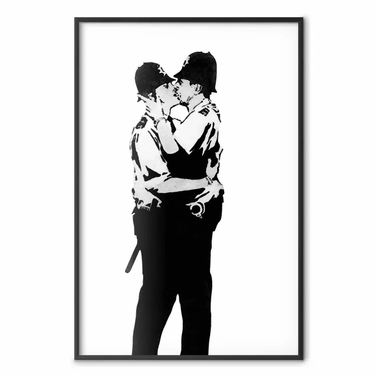 Banksys Kissing Coppers - kyssande brittiska poliser