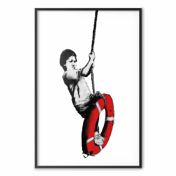 Banksy: Boy on a Swing - street art och gatukonst