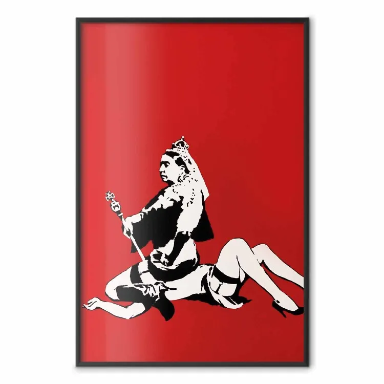 Banksy: Queen Vic - drottning Victoria i street art