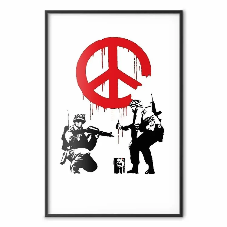 Banksy: CND Soldiers - soldater målar fredstecken