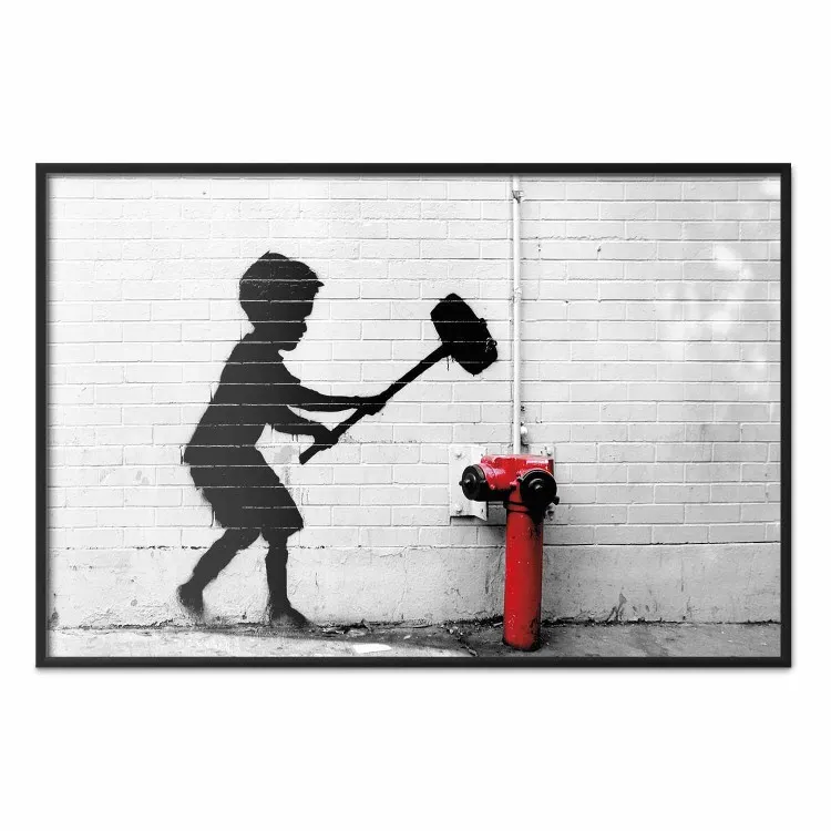 Banksy: Child with Hammer - street art