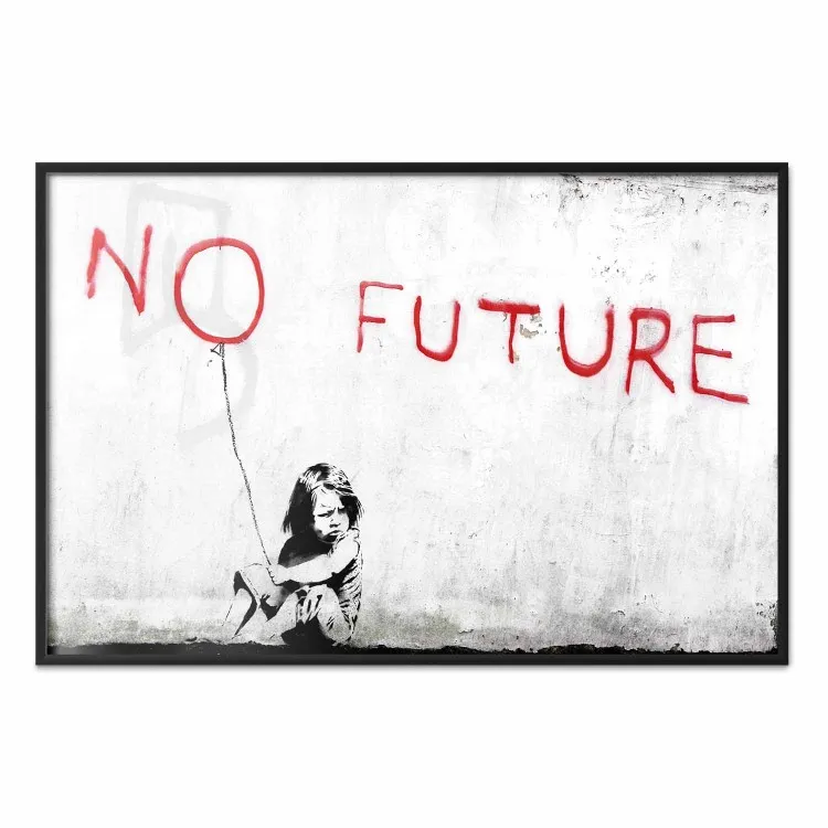 Banksy: No Future - barn med röd ballong