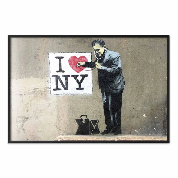 Banksy Street Art - I Love New York - Doctor