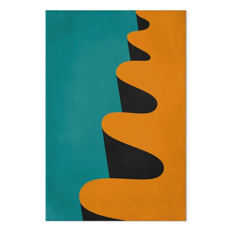 Modernistisk orange våg - geometrisk abstraktion