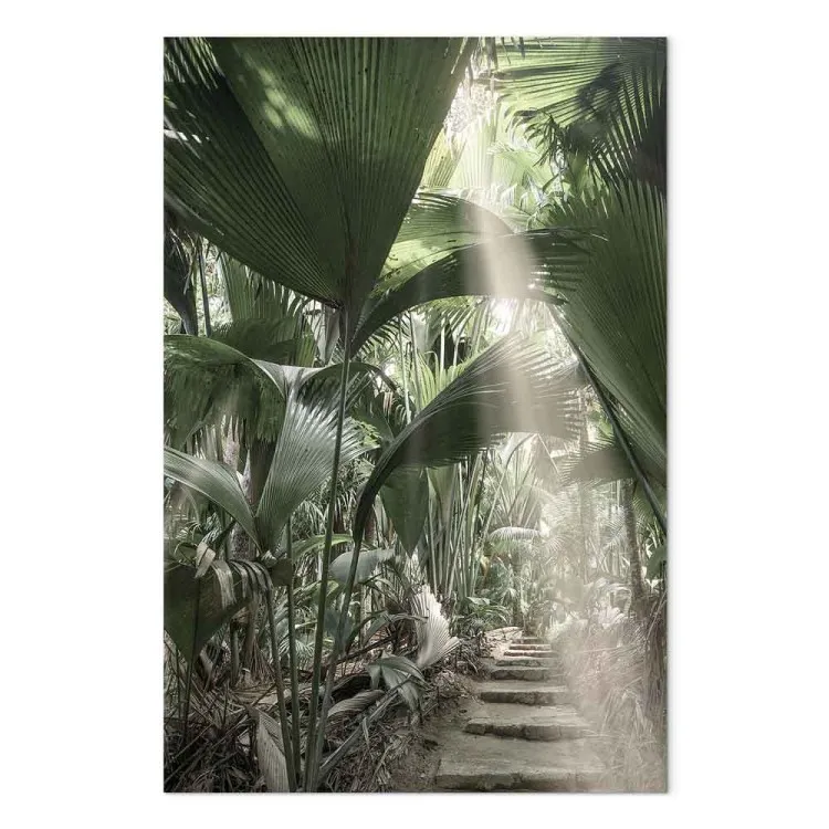 Ljusbunt (1-del) vertikal - Landskap av tropisk vegetation