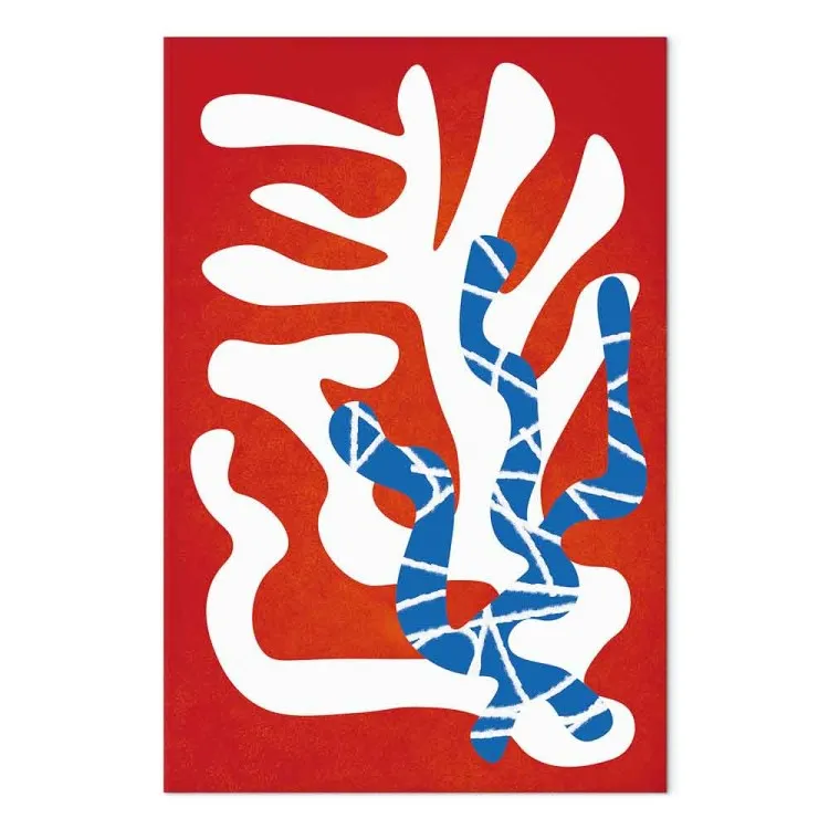 Viftande kaktusar - abstrakt, minimalistiskt botaniskt motiv