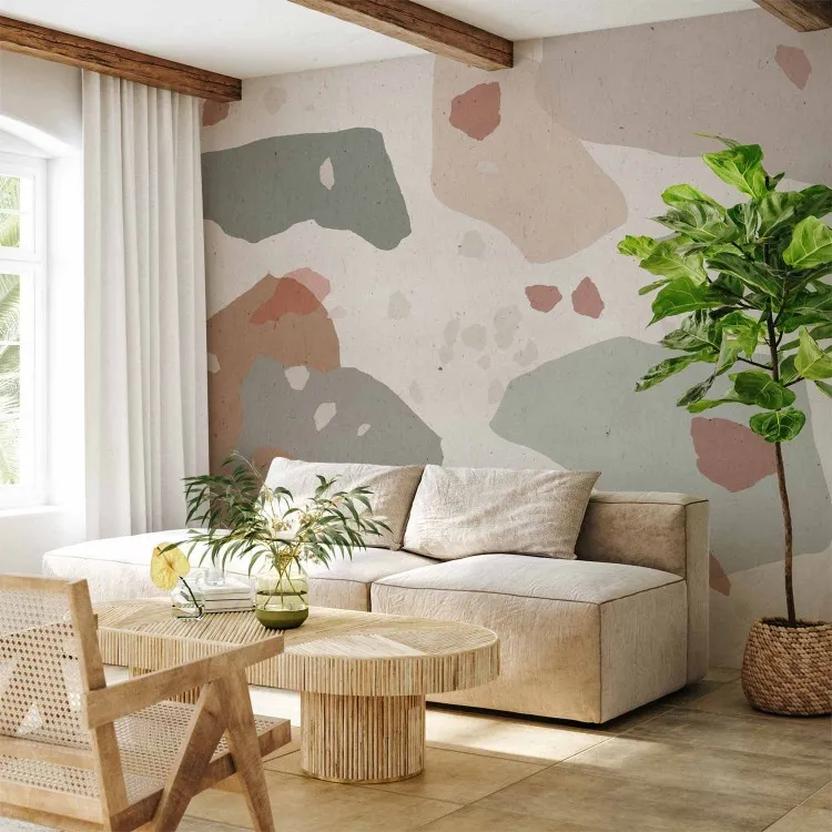 Naturliga terasser - bakgrund med subtil abstraktion i gentle stories-stil