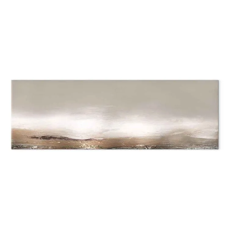 Beige landskap (1-delad) - Abstrakt koppar solnedgång