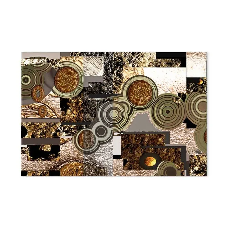 Abstraktion i Ornament (1-delad) - Gyllene motiv enligt Klimt