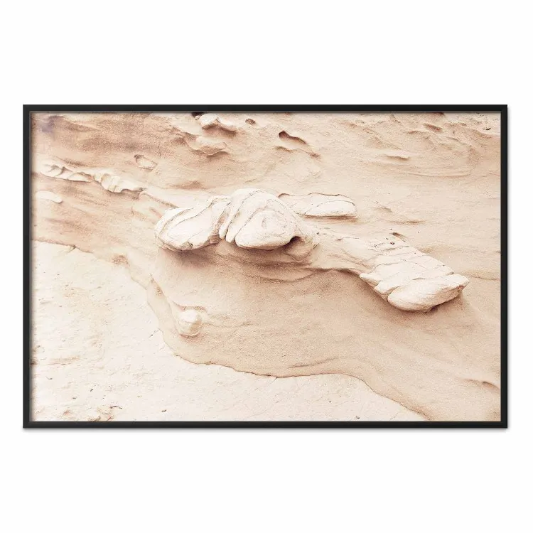 Stenstruktur - fotografi som visar ett fragment av en sandformation