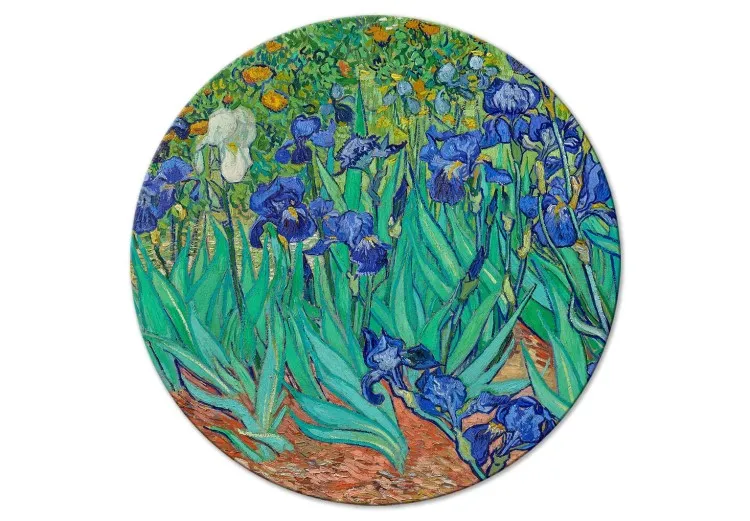 Iris av Vincent van Gogh - blå blommor på en äng
