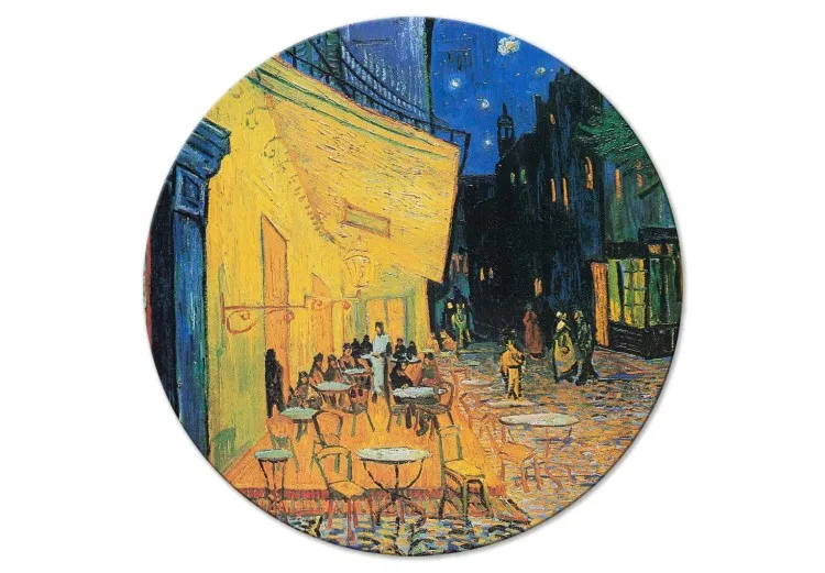 Terrass på ett café på natten, Vincent van Gogh - utsikt över en fransk gata