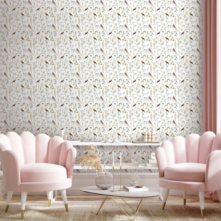 Färgstark vår - färgglada blommor, fåglar och andra djur