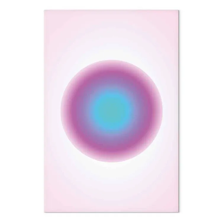 Colourful pulse - abstrakt cirkelformad gradient med nyanser av rosa och blått