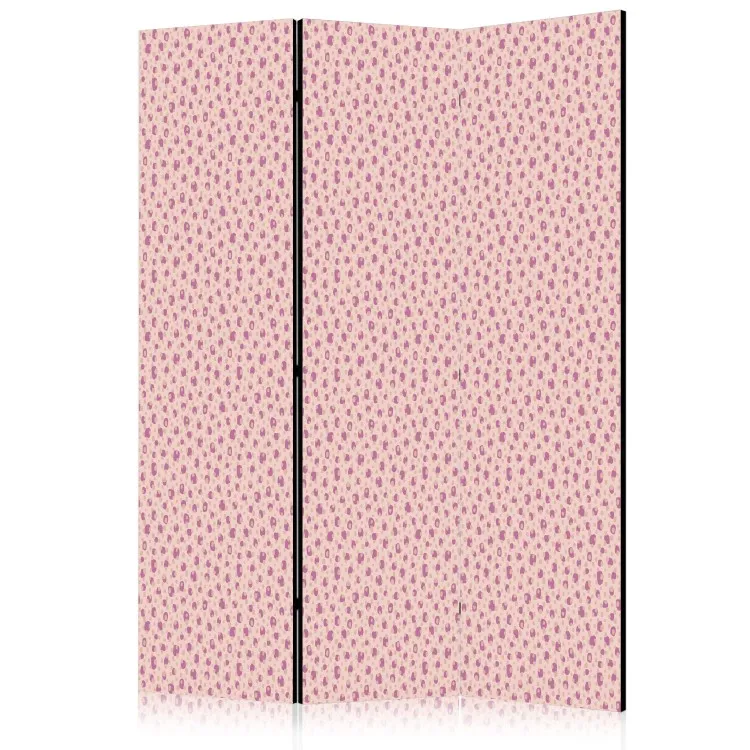 Purple Spots - ett delikat mönster på en beige bakgrund med subtila fläckar