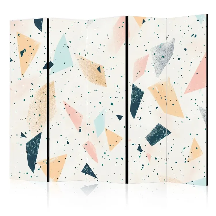 Abstract terrazzo - geometriskt motiv med flerfärgade element