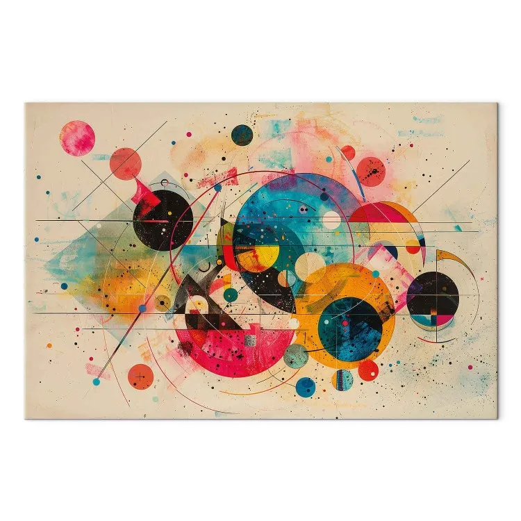 Cosmic Abstraction - färgglada cirklar och former i Kandinsky-stil